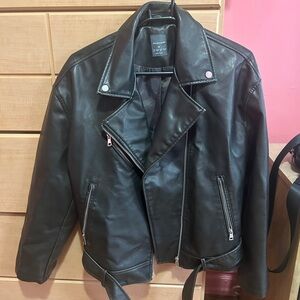 Primark Dark Brown Leather Jacket